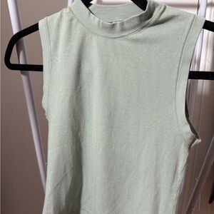 SKIMS Light Green Muscle Tee